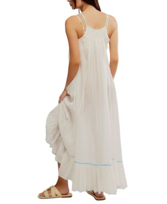 Women's Tip Toeing Tulip Cotton Maxi Dress