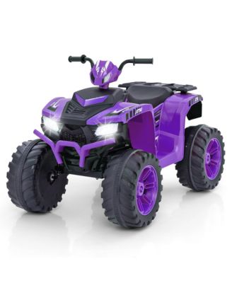 Kids Ride-On ATV 24V Battery Powered Electric Vehicle w/ Wireless Connection Music Radio LED Lights