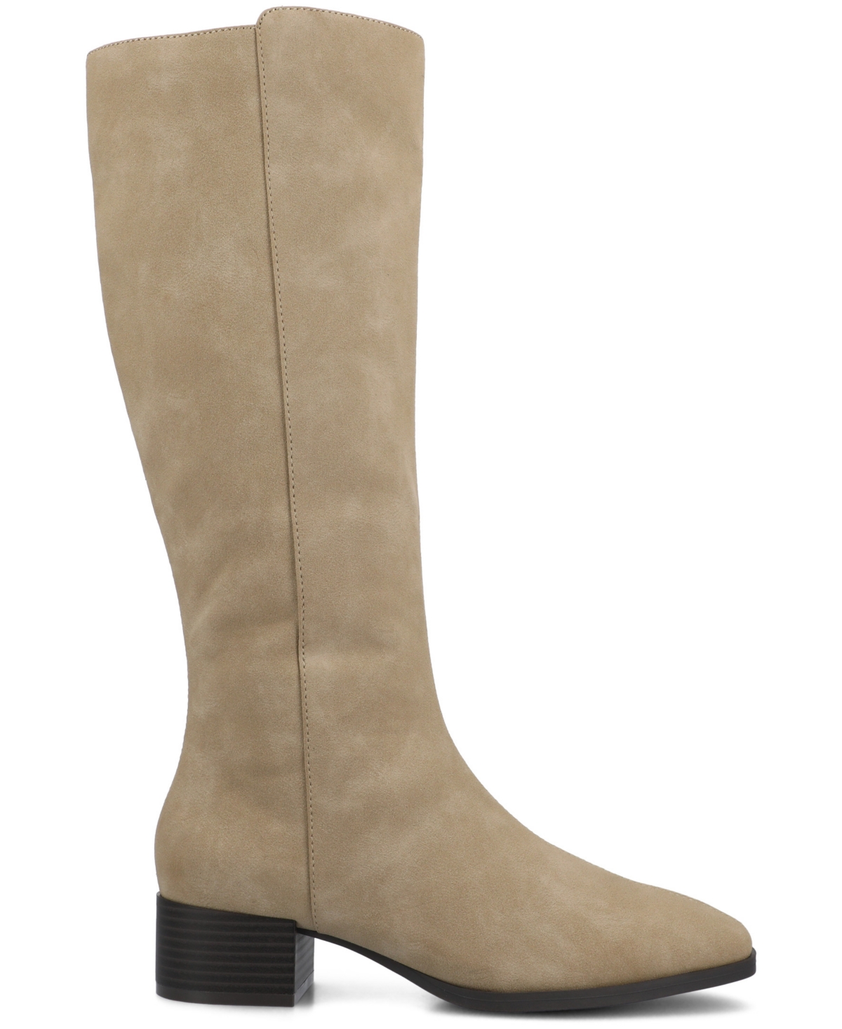 Journee Collection Women's Devri Square Toe Boots In Animal Print