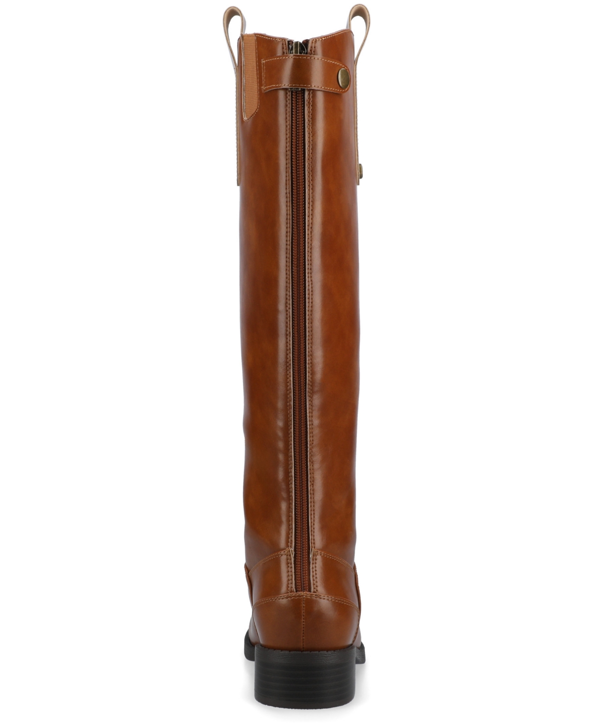 Journee Collection Women's Gema Round Toe Riding Boots In Brown