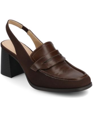 Women's Henrika Block Heel Slingback Tailored Pumps