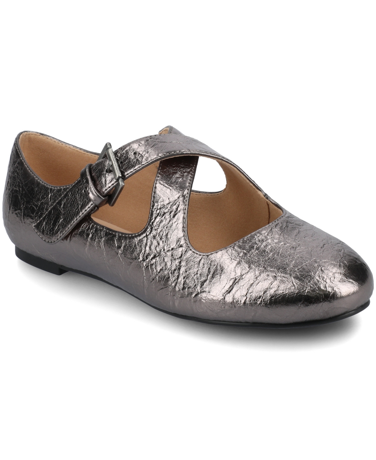 Journee Collection Women's Ivanna Almond Toe Mary Jane Flats