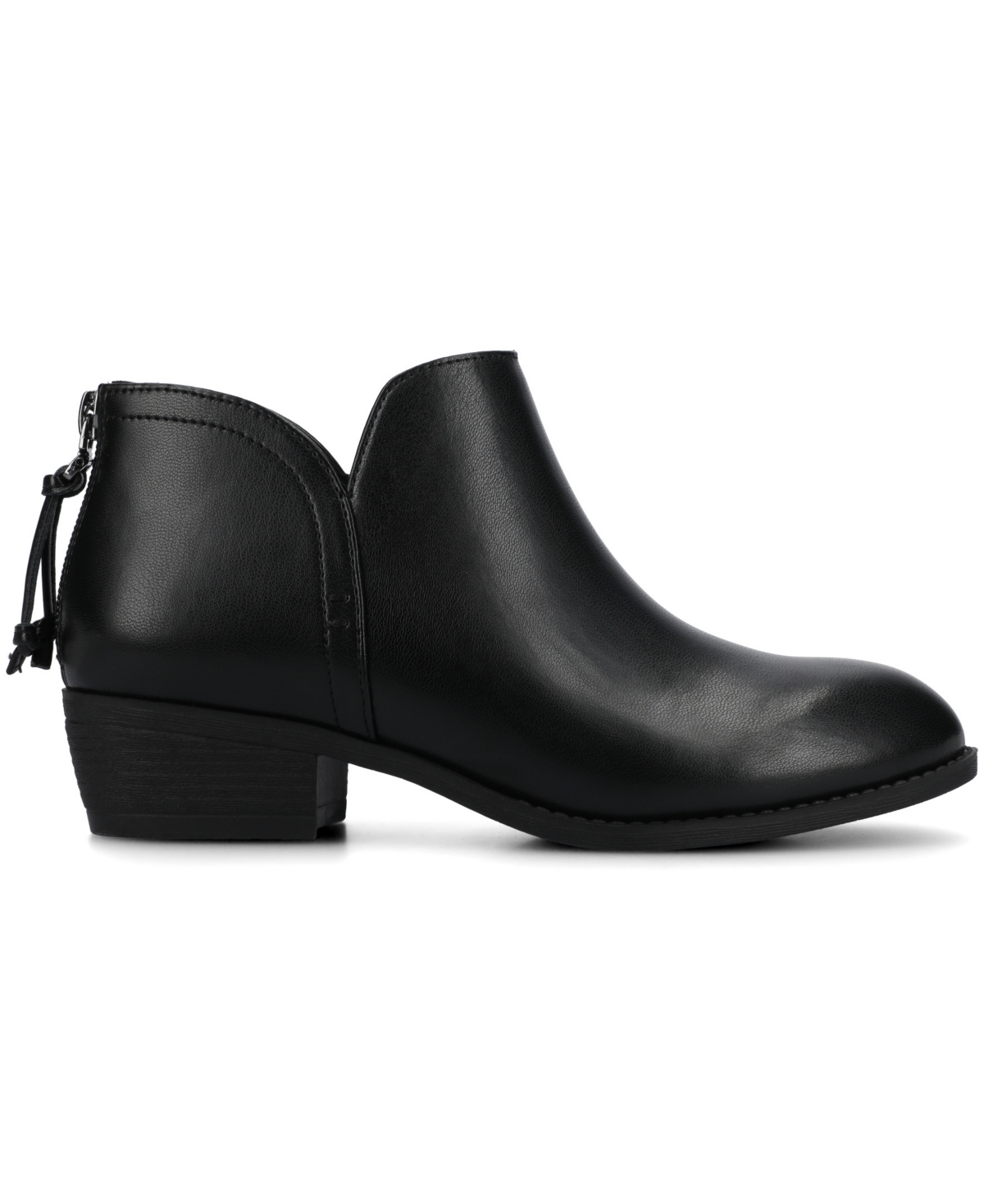 Journee Collection Women's Livvy Side Split Ankle Booties In Black