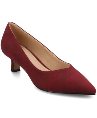 Women's Pammie Pointed Toe Kitten Heel Pumps
