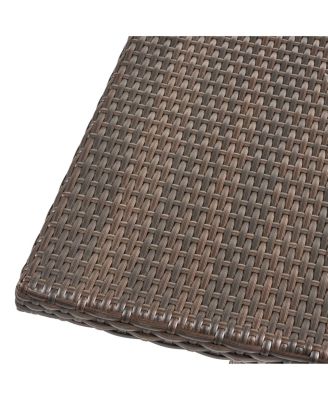 Outdoor Wicker Square Dining Table