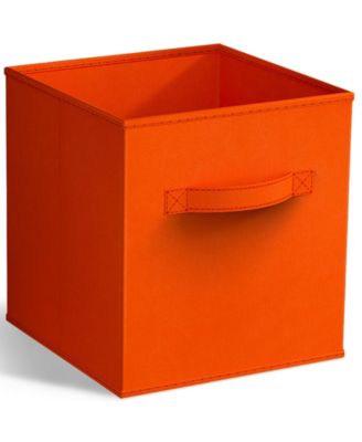 11 Inch Foldable Fabric Storage Cube Bin with Handles - for Organizing Pantry, Closet, Nursery, Playroom, and More