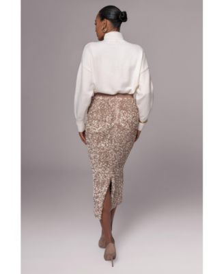Women's Sequin Midi Skirt