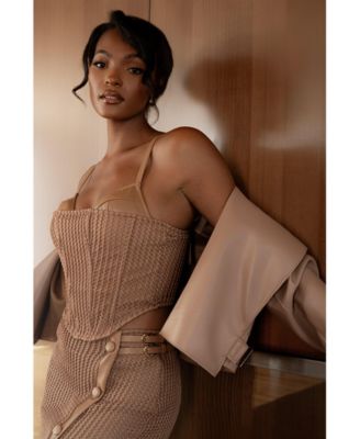 Women's Textured Harley Corset Top