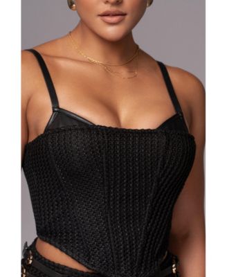 Women's Textured Harley Corset Top