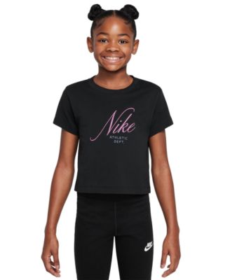 Nike - Big Girls Sportswear Cropped Cotton T-Shirt