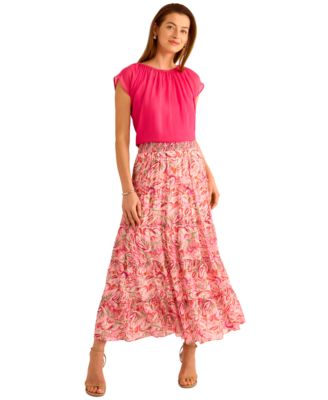 Vince Camuto - Women's Shirred Sleeveless Bubble Top