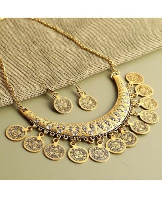 Ювелирный набор с позолоченными монетами SOHI