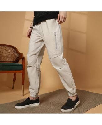 Мужские брюки Saltbox бежевого цвета с парашютом Campus Sutra от Saltbox