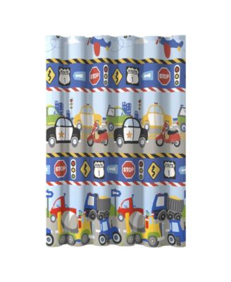 Dream Factory Trains and Trucks V2 72" x 72" Shower Curtain