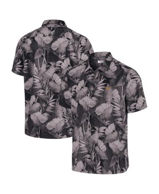 Tommy Bahama - Men's Black Texas Longhorns Coast Nuevo Fronds Camp Button-Up Shirt