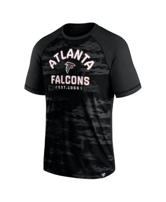 Мужская черная футболка с регланом Fanatics Atlanta Falcons Hail Mary