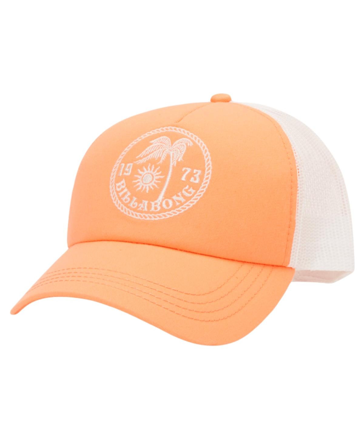 Women's Orange Aloha Forever Trucker Adjustable Hat - Orange