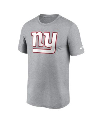 Мужская футболка Nike Heather Charcoal с логотипом New York Giants Prime Time Legend Performance