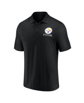 Мужская черная футболка-поло Fanatics Pittsburgh Steelers Lockup