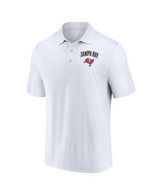 Мужская белая рубашка поло Fanatics Tampa Bay Buccaneers с отложным воротником