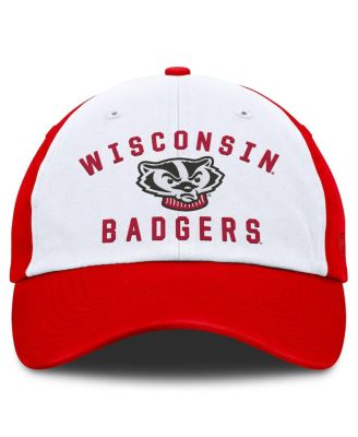 Мужская регулируемая шляпа Wisconsin Badgers Weston от Top of the World, белая/красная