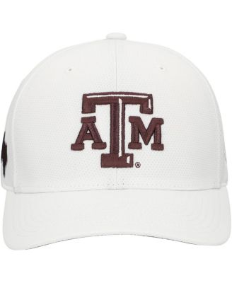 Белая мужская шапка Texas A&M Aggies Reflex Performance Flex от Top of the World белого цвета