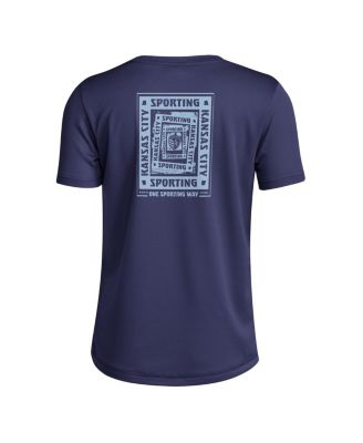 Big Boys and Girls Navy Sporting Kansas City Local Wrap T-Shirt