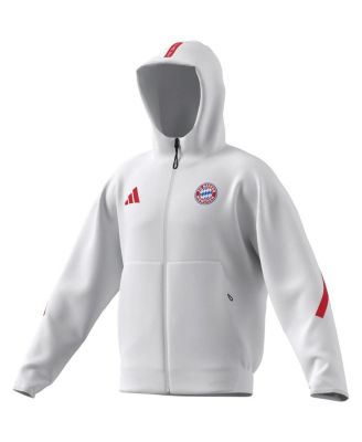 Мужская белая куртка Adidas Bayern Munich 2025/26 Anthem на молнии