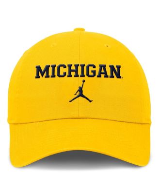 Мужская кепка Jordan's Maize Michigan Wolverines Club с регулируемым козырьком Tri-Glide