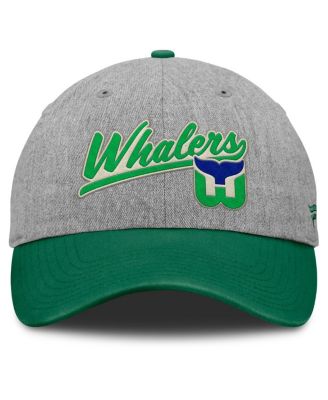 Мужская серо-зеленая шляпа Fanatics Hartford Whalers с регулируемой посадкой
