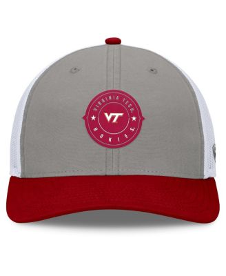 Мужская регулируемая шляпа Rob Trucker от Top of the World, серая / бордовая, Virginia Tech Hokies Rob Trucker