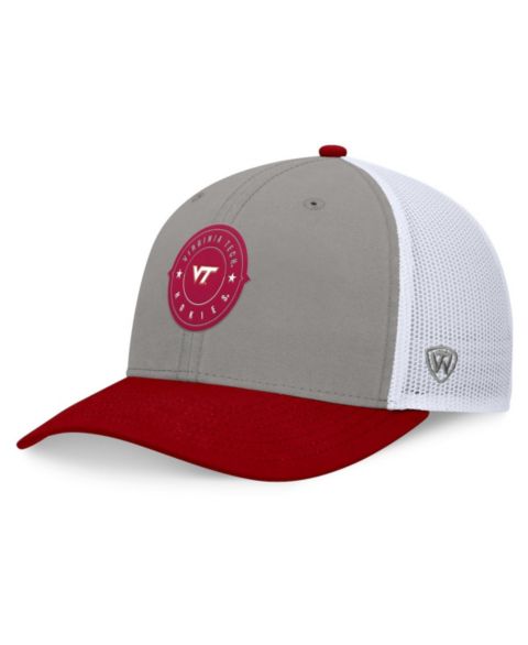 Мужская кепка Top of the World Gray/Maroon Virginia Tech Hokies Rob Trucker Adjustable Hat