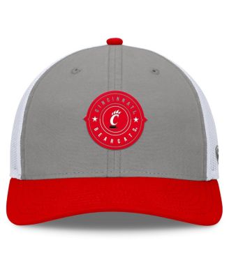 Top of the World Men's Gray/Red Cincinnati Bearcats Rob Trucker Adjustable Hat