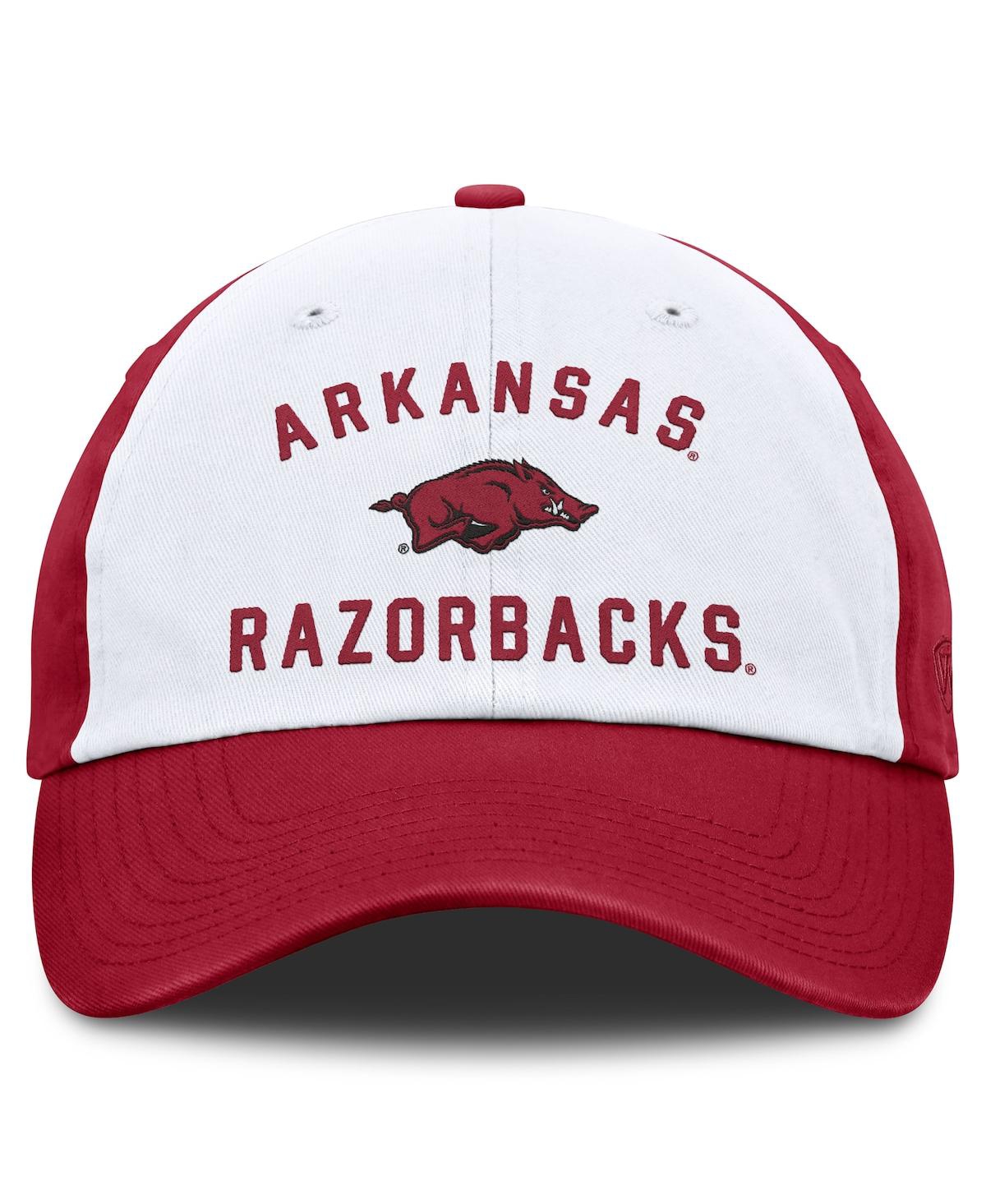 Top Of The World Men's White Arkansas Razorbacks Weston Adjustable Hat