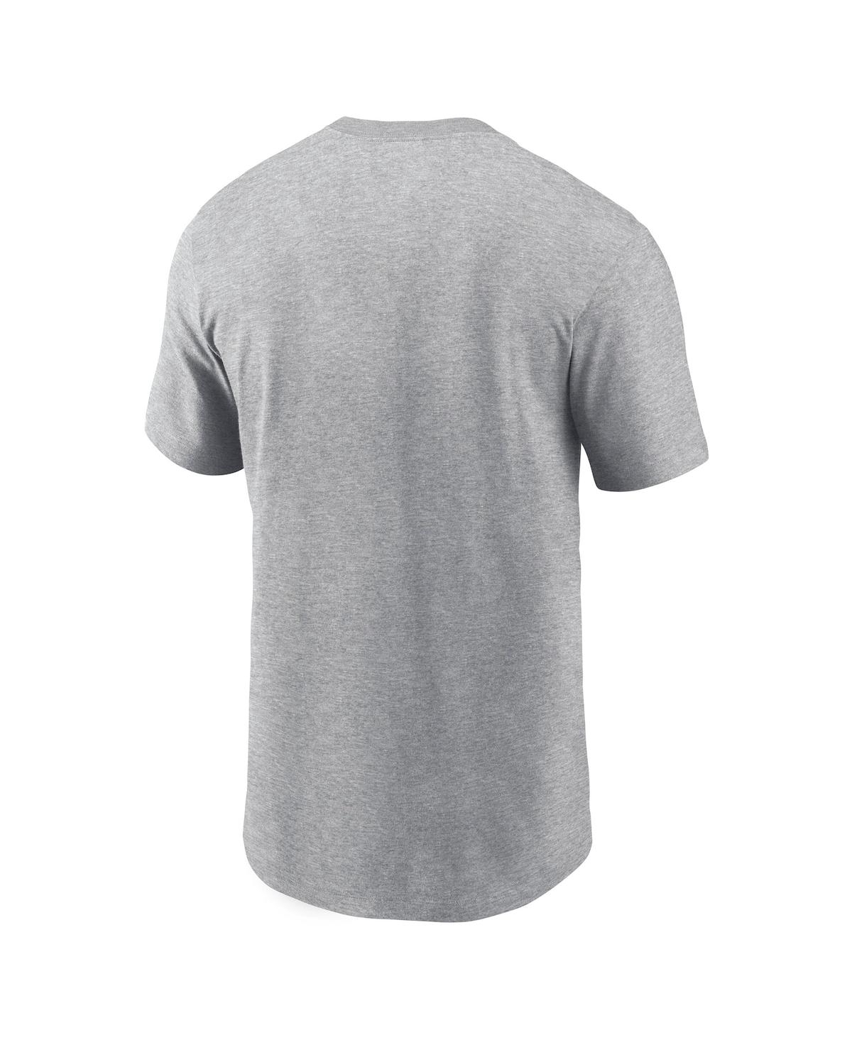Nike Men's Heather Gray Carolina Panthers Local Essential T-shirt In Gray