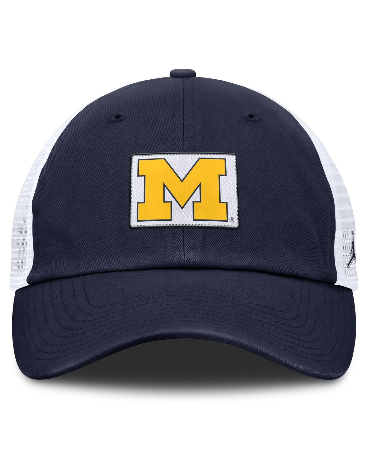 Jordan Men's Navy/white Michigan Wolverines Primetime Club Trucker Adjustable Hat