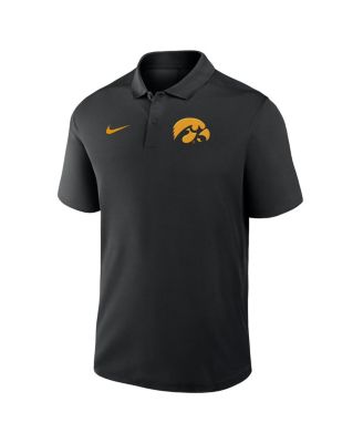 Мужская черная футболка-поло Nike с логотипом Iowa Hawkeyes Prime Time Victory Primary Performance от Nike