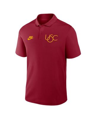Men's Cardinal USC Trojans Primetime Victory Legacy Vault Logo Performance Polo Shirt