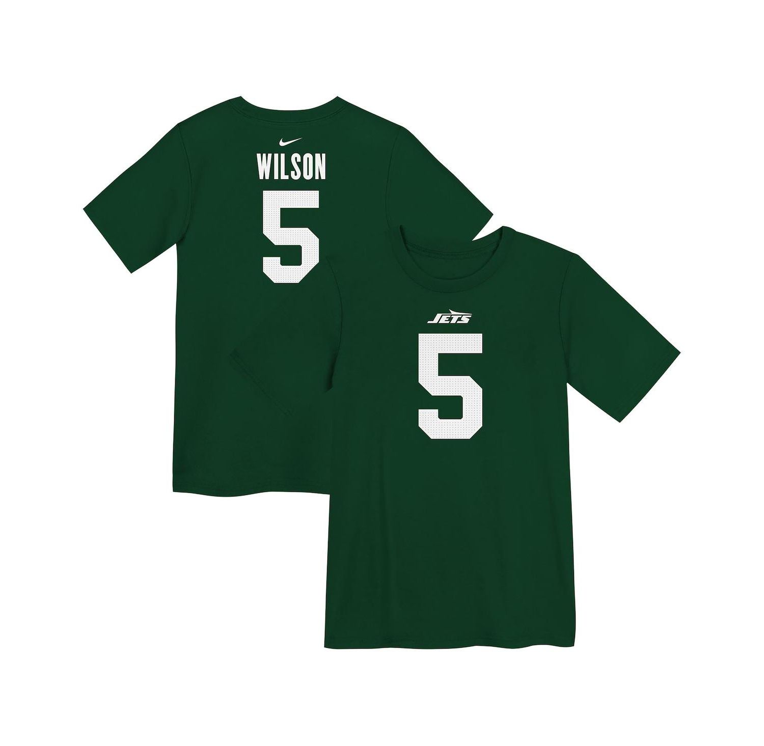 Little Boys and Girls Garrett Wilson Green New York Jets Player Name & Number T-Shirt