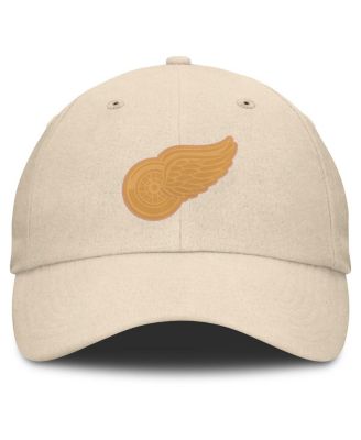 Мужская коричневая шляпа Fanatics Detroit Red Wings Front Office из парусины с регулируемой посадкой