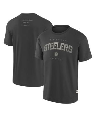 Fanatics - Men's Charcoal Pittsburgh Steelers Elements Weathered Tonal Future Ground T-Shirt