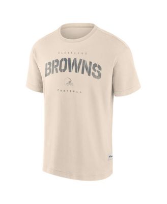Мужская кремовая футболка Cleveland Browns Elements от Fanatics выдержанная в тон Future Ground