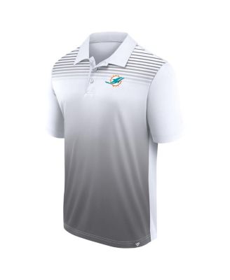 Мужская спортивная рубашка-поло с логотипом Miami Dolphins Sandlot Game, белая/серая