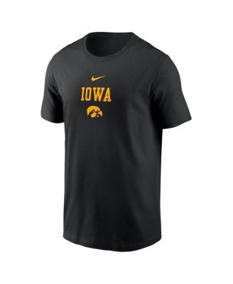 Мужская черная футболка Nike Iowa Hawkeyes с 2-мя складками-хит продаж от Nike