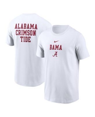 Nike - Men's White Alabama Crimson Tide 2-Hit Stacked T-Shirt
