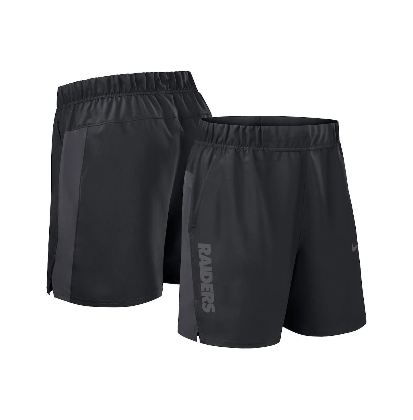 Мужские шорты Nike Black Las Vegas Raiders Woven Victory Performance — фото 1