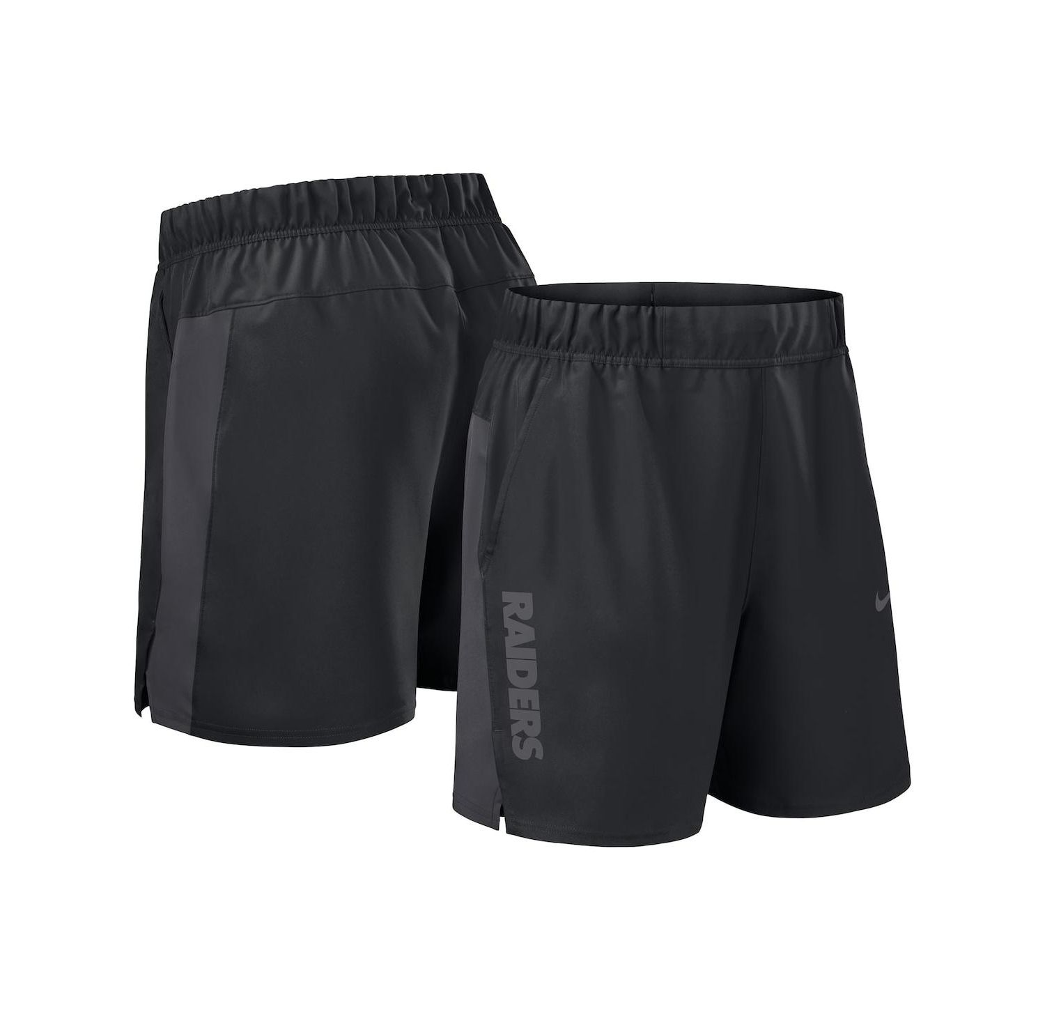 Men's Black Las Vegas Raiders Woven Victory Performance Shorts