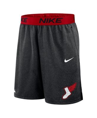 Мужские трикотажные шорты Nike из коллекции Chicago White Sox 2025 City Connect Authentic Collection от Nike цвета древесный уголь/красный