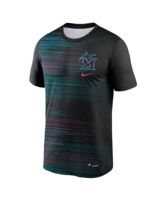 Мужская черная футболка Nike Miami Marlins 2025 City Connect Authentic из коллекции Velocity Performance от Nike