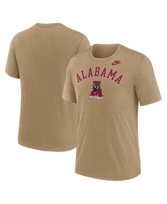 Nike - Men's Heather Light Brown Alabama Crimson Tide Legacy Arch Tri-Blend T-Shirt